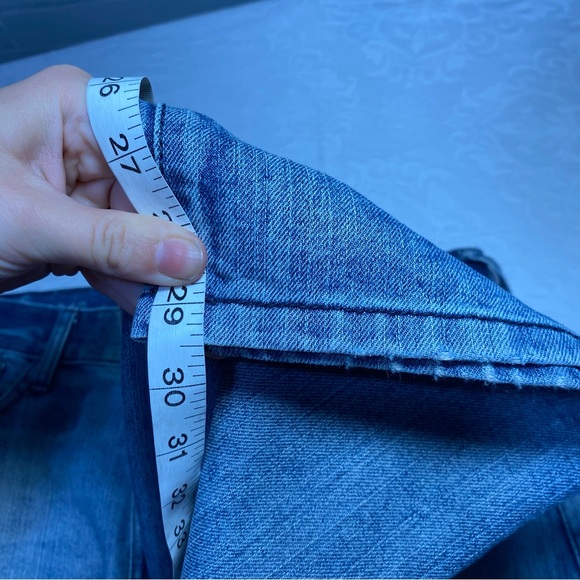 Men’s 34x30 Ring of Fire Distressed Jeans Destroyed Holey Zipper Pocket Faded - Picture 6 of 13